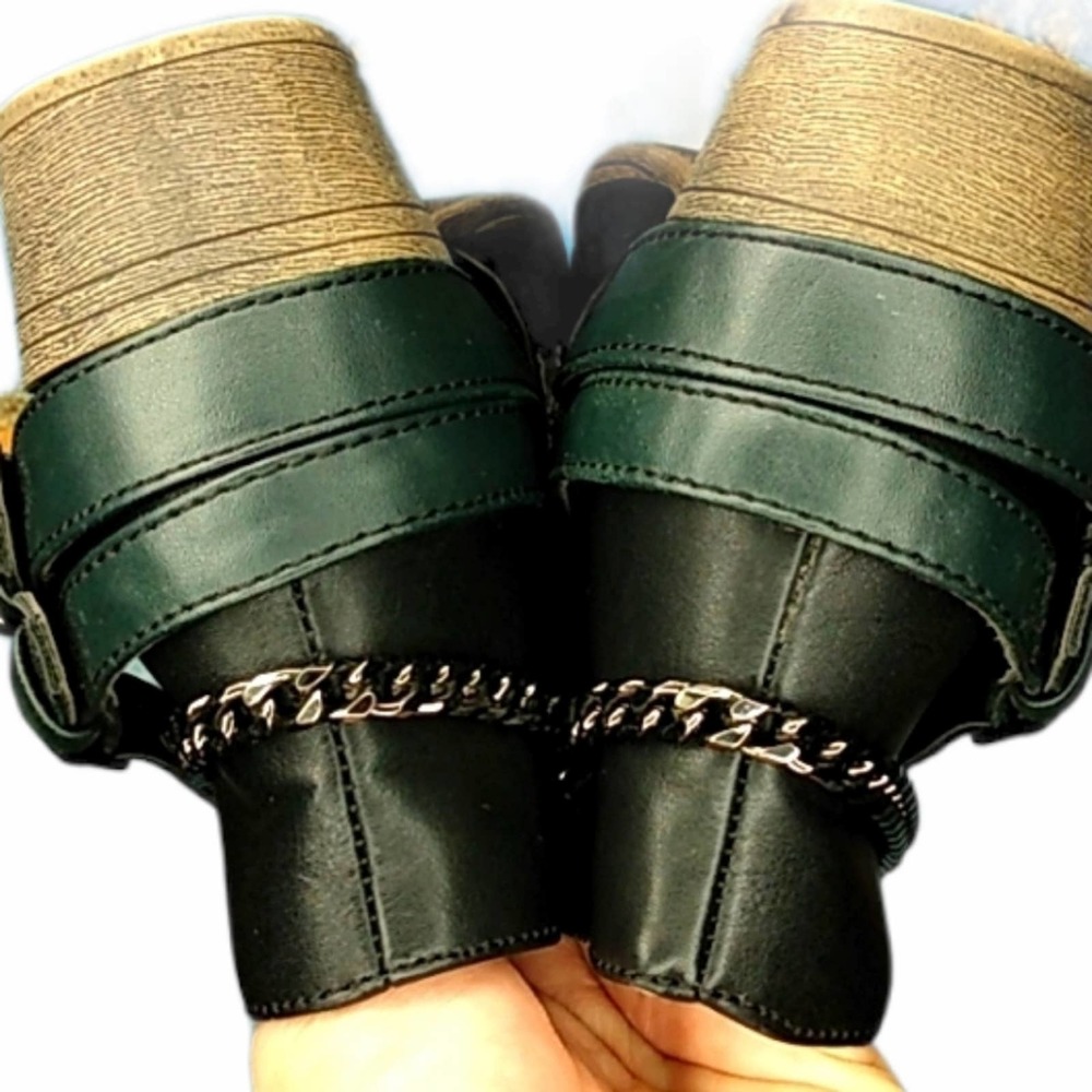 Marc Pico Black Abby Strap & Chain Ankle Booties - Picture 6 of 11